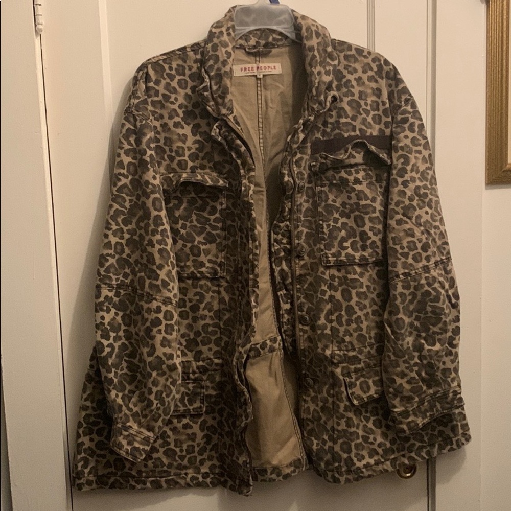 Free People Leopard Jacket